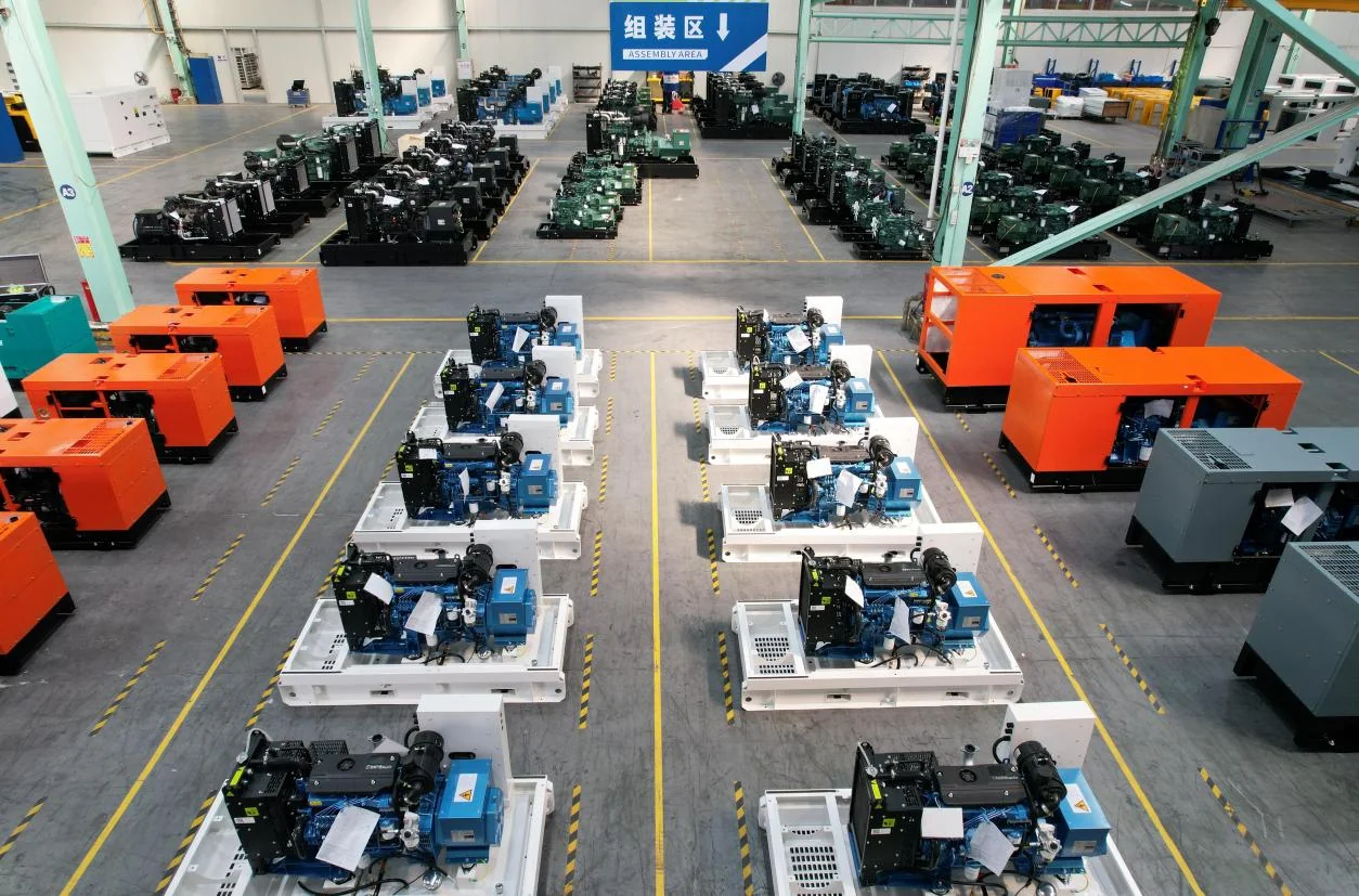 DAF POWER generator assembly area in the factory